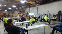 The Next Level reliability effort began by gathering lineworkers, engineers and management to share observations and ideas in a series of meetings in the LREC warehouse.