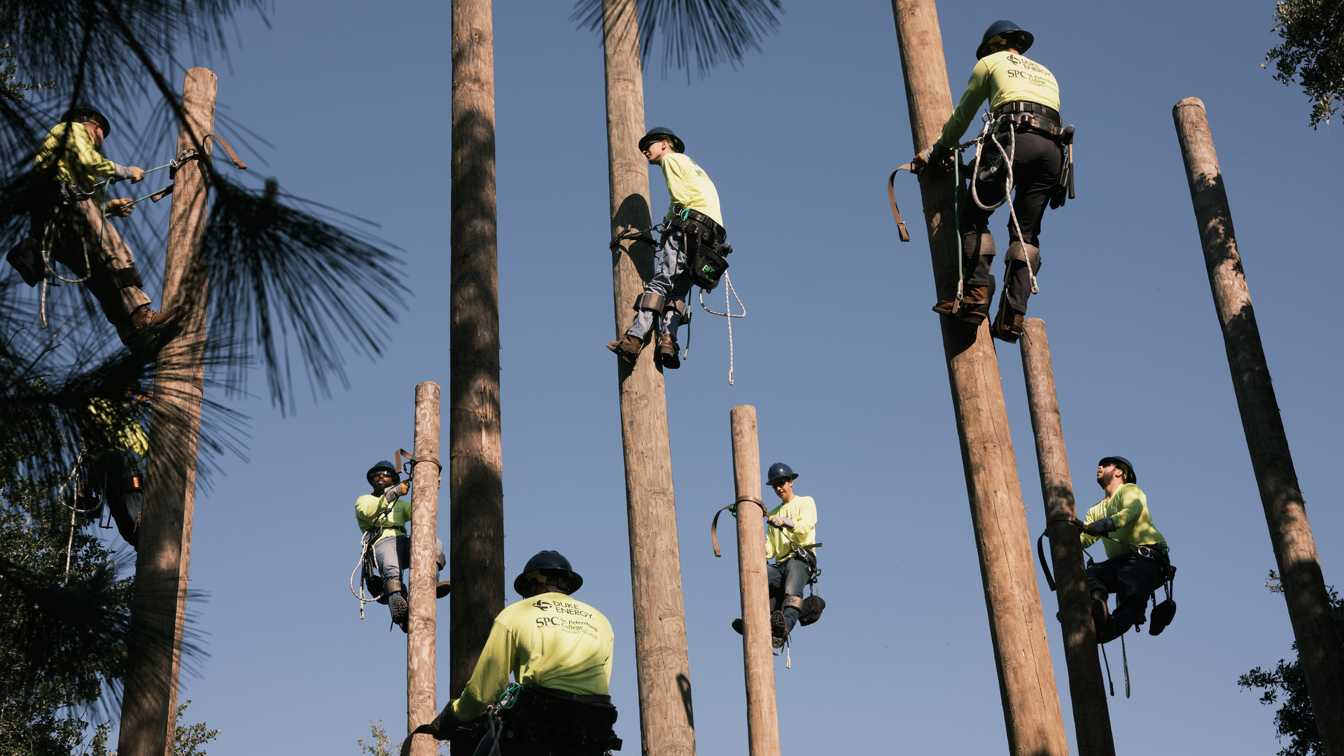 A typical line apprentice takes four to five years in this type training to become a certified line technician. To train the new workers, St. Petersburg College (SPC) opened a new Power Florida Training Center at its Allstate Center location.
