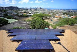 Rooftop solar photovoltaic arrays in Honolulu Rooftop solar photovoltaic arrays in Honolulu