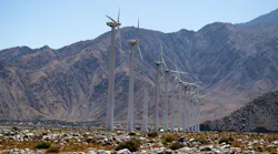 Wind turbines at Palm Springs, California