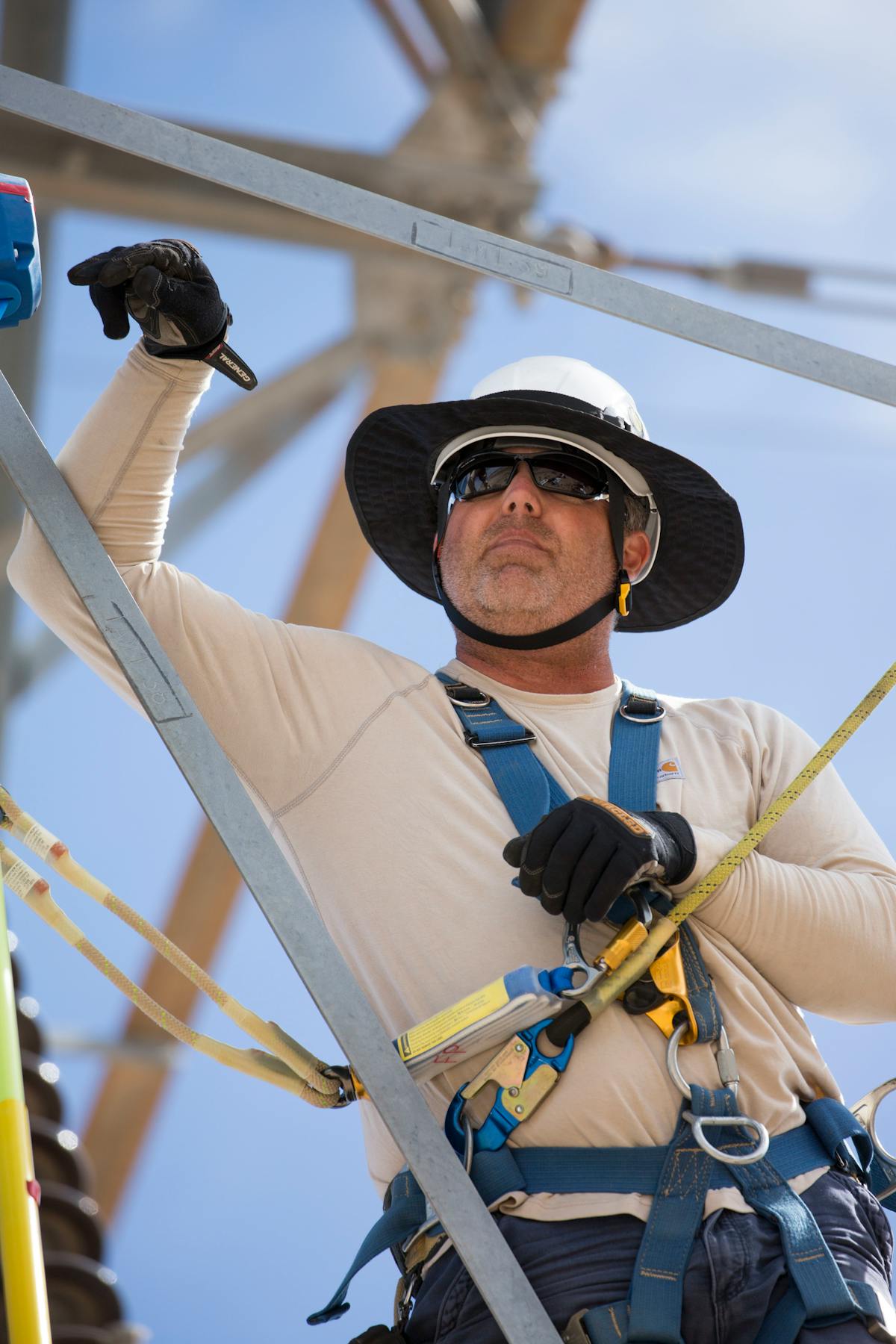 David Katich performs an aerial patrol of 3,100 miles of transmission lines every four months and investigates every transmission line relay event within the Desert Southwest region.