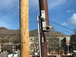 Helicopter Guide: New construction tool developed to aide in helicopter setting. Helicopter Guide: New construction tool developed to aide in helicopter setting.