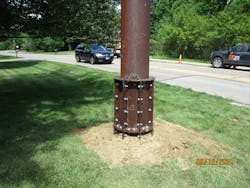 Completed install with minimal impact to surrounding property. Completed install with minimal impact to surrounding property.