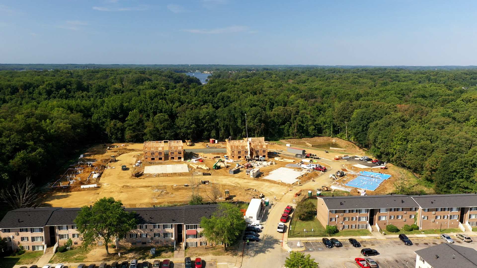 Newtowne Twenty is a 78-unit affordable housing development currently undergoing revitalization.