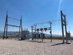 The newly constructed Acoma electrical substation. The newly constructed Acoma electrical substation.