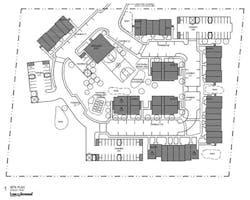 Newtowne Twenty affordable housing community site plan. Newtowne Twenty affordable housing community site plan.
