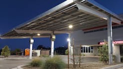 Arizona Agribusiness &amp; Equine Center High School (AAEC) new sola 31.2 kW-DC solar covered parking canopy in Mesa, Arizona, donated by SRP&apos;s Solar for Nonprofits Program.
