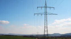 Oower lines outside Baden Wuerttemberg, Germany.
