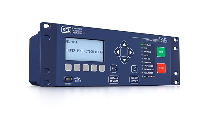 9774 Sel 851 Feeder Protection Relay Left Front 7x5