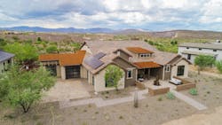 A house at Mandalay Homes’ Jasper planned community in Prescott Valley, Arizona. The homes use green building technology, and the project includes a 23 MWh networked energy storage system to store solar power. A house at Mandalay Homes’ Jasper planned community in Prescott Valley, Arizona. The homes use green building technology, and the project includes a 23 MWh networked energy storage system to store solar power.