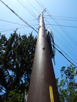 Cor-Ten steel pole fabricated by Union Metal in the 1970s. Cor-Ten steel pole fabricated by Union Metal in the 1970s.