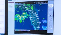 The utility developed a hybrid mid-level command structure for the frequent thunderstorms that are common to Central Florida area. In this system, utility Meteorologists and operation centers collaborate to evaluate storm risk.