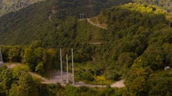 A right-of-way on the transmission project includes newly constructed transmission structures. A right-of-way on the transmission project includes newly constructed transmission structures.