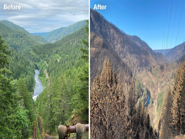 Riverside Fire was one of the 2020 Oregon wildfires. The season was one of the most destructive on record in the state of Oregon (before and after drought).