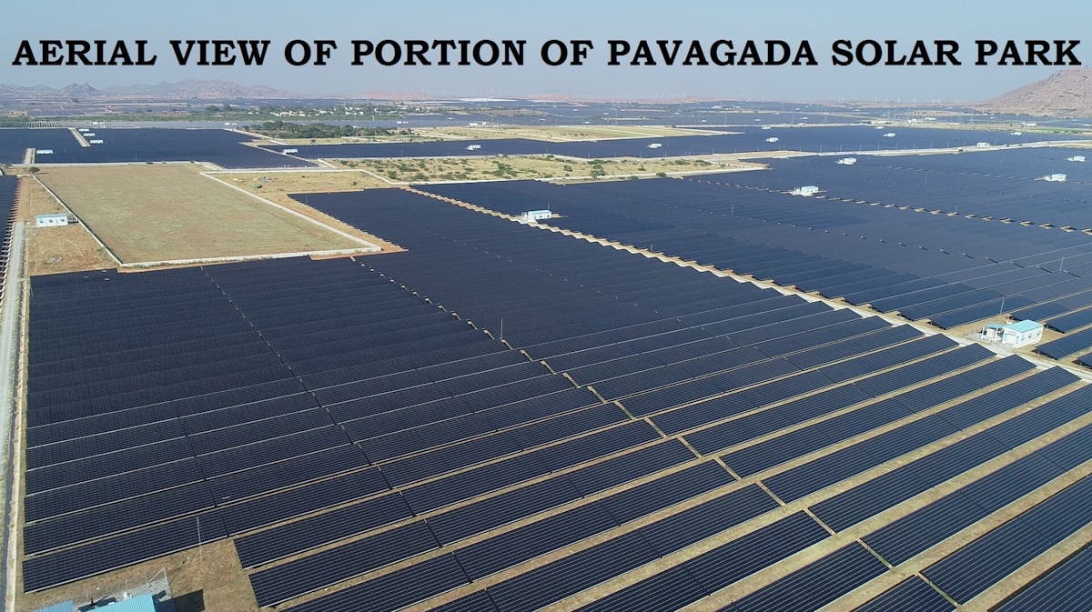 India&rsquo;s largest solar park, Pavagada Solar Park (2,000 MW) in Karnataka.
