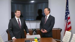 New York Power Authority Interim President and CEO Justin E. Driscoll and Israel's Consul General Asaf Zamir New York Power Authority Interim President and CEO Justin E. Driscoll and Israel's Consul General Asaf Zamir