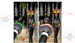 PD location performed with PD alarm tool. PD location performed with PD alarm tool.
