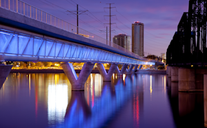 Bridge over the Salt River in Tempe, Arizona, where SRP has its headquarters