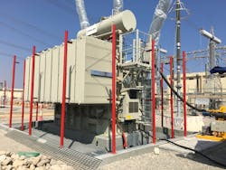 40 MVAr Shunt Reactor installed at the New Izki Grid Substation. 40 MVAr Shunt Reactor installed at the New Izki Grid Substation.