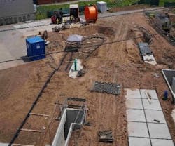 Figure 3 – Top view of underground test line Figure 3 – Top view of underground test line