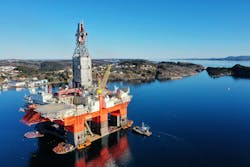 The West Mira drilling rig. The West Mira drilling rig.