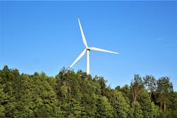 Wind turbine in Franklin County, New York Wind turbine in Franklin County, New York