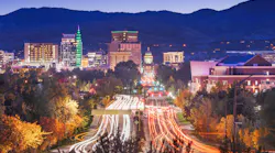 Boise, Idaho at twilight