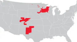 Xcel's service territories