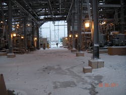 Extreme cold hits one of El Paso Electric&apos;s power generating units during the 2011 winter storm. The utility says this storm led it to harden its assets against future freezes.