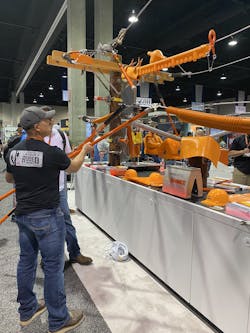 The Lineman’s Expo featured diverse products from fall protection to personal protective equipment (PPE) to power tools. The Lineman’s Expo featured diverse products from fall protection to personal protective equipment (PPE) to power tools.