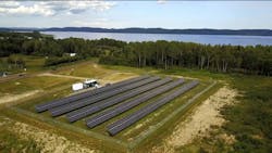 Final aerial photo of the Gull Bay Microgrid Project, which allows Indigenous Canadians to use less diesel fuel and be more energy independent. Final aerial photo of the Gull Bay Microgrid Project, which allows Indigenous Canadians to use less diesel fuel and be more energy independent.