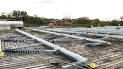 Steel poles for the 230kV line from Terrebonne Substation near Houma, La. to Bayou Vista Substation in Bayou Vista, La. Steel poles for the 230kV line from Terrebonne Substation near Houma, La. to Bayou Vista Substation in Bayou Vista, La.