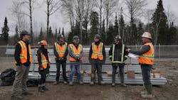 Microgrid construction team of local community members and Alltrade team. Microgrid construction team of local community members and Alltrade team.