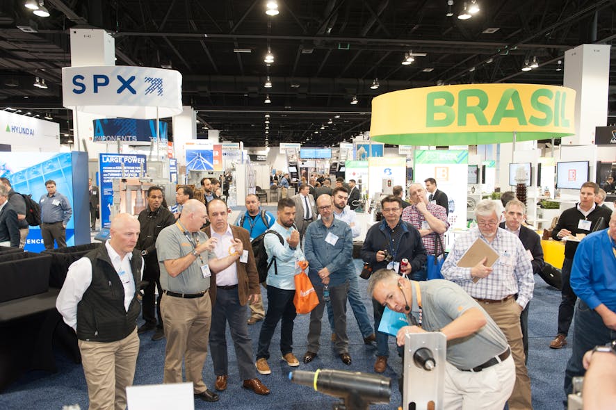 The show floor offers opportunities to see new technology in action.