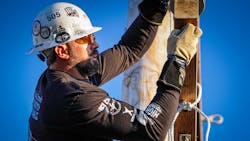 With a father in the industry, Daniel Jameson grew up around Lineman’s Rodeos and is now competing in them. With a father in the industry, Daniel Jameson grew up around Lineman’s Rodeos and is now competing in them.