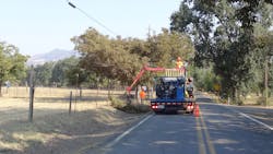 Loggers Unlimited cutting and gathering material to drop into piles along the roadside. Loggers Unlimited cutting and gathering material to drop into piles along the roadside.