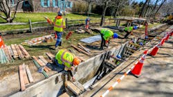 Construction is underway on South Fork Wind, one of the three contracted projects that are part of an Eversource-Ørsted joint venture. Construction is underway on South Fork Wind, one of the three contracted projects that are part of an Eversource-Ørsted joint venture.