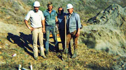 Martin Cherrington (left), commonly referenced to as the Father of HDD, crossed the Pajaro River in northern California in 1971. Martin Cherrington (left), commonly referenced to as the Father of HDD, crossed the Pajaro River in northern California in 1971.