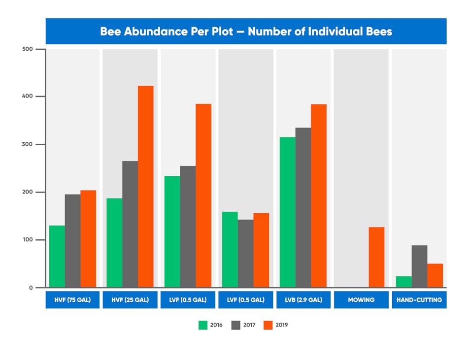 Cavm1 Vegm060 Graph 3 Bee Abundance Per Plot R2