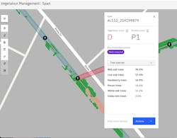 Span level identification of critical Tree Species, expressed as a percent occupancy of the span. Span level identification of critical Tree Species, expressed as a percent occupancy of the span.