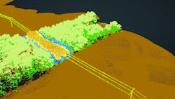 Vegetation Imagine Analysis. Courtesy of GE. Vegetation Imagine Analysis. Courtesy of GE.