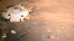 Landing site. Courtesy of NASA. Landing site. Courtesy of NASA.