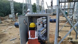 Cable termination work underway at PK Baris Substation. Cable termination work underway at PK Baris Substation.