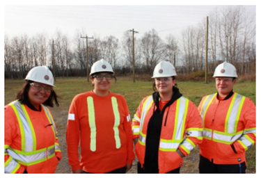 (L-R) Carrie Lyon, Jamie Keeash, Sophie Mekanak, Shirley King
