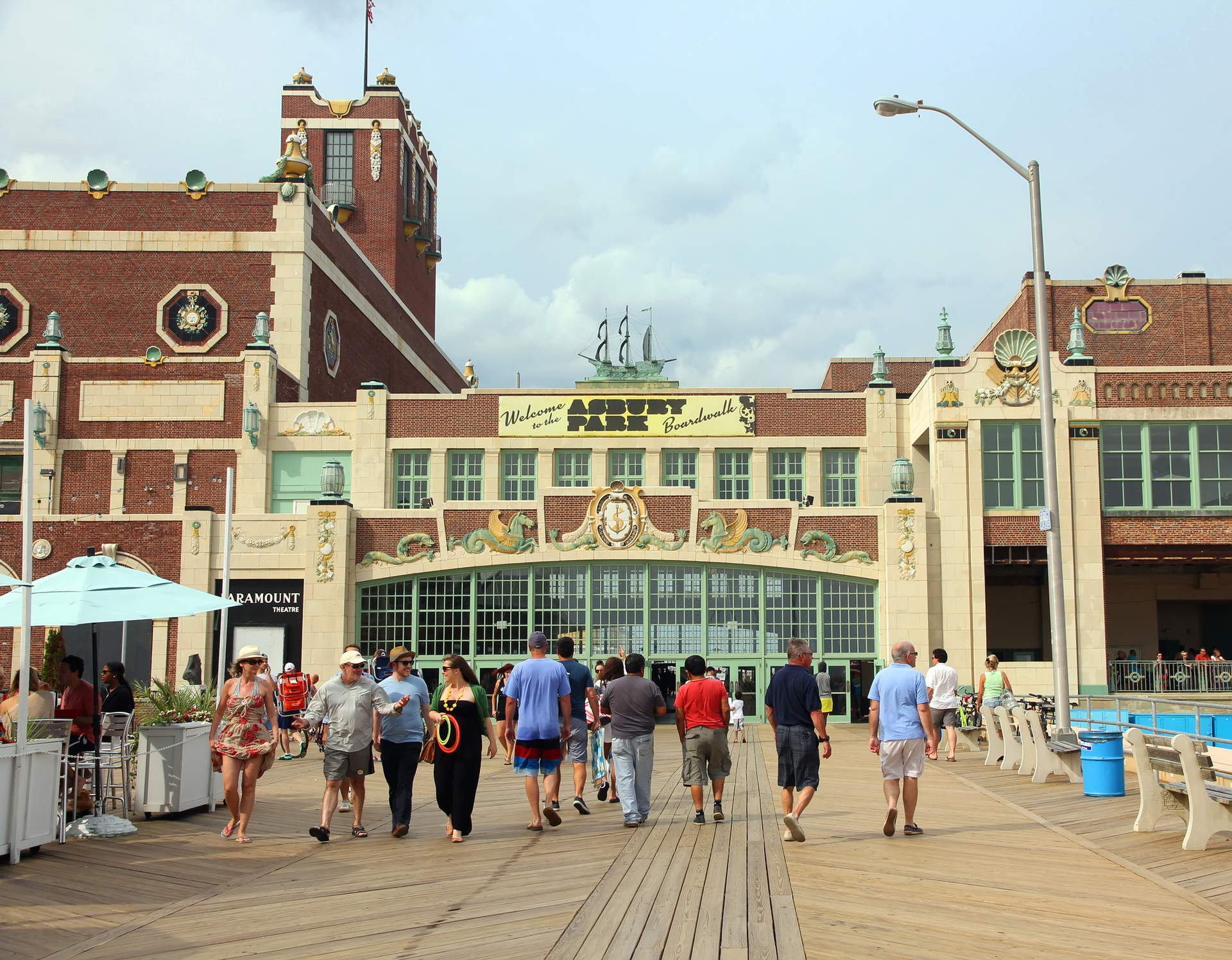 The boardwalk at Asbury Park, New Jersey.