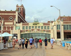 The boardwalk at Asbury Park, New Jersey. The boardwalk at Asbury Park, New Jersey.