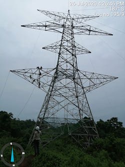 Tower Erection over the 400kV Silchar-Misa double circuit line. Tower Erection over the 400kV Silchar-Misa double circuit line.