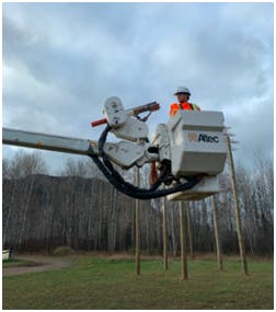 Field training included basic construction equipment operations, potential grounding and bonding; mobile crane operator, 0-8 ton hydraulic aerial equipment etc.