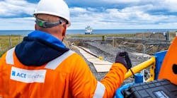 The first HVDC cable makes landfall at Noss Head from NKT Victoria