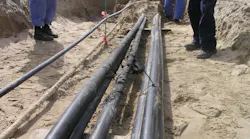 Example of a faulty MW underground cable. Example of a faulty MW underground cable.